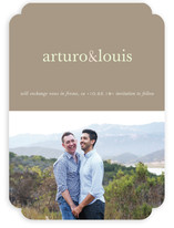 Pop of Color Save the Date Cards