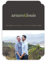 Pop of Color Save the Date Cards