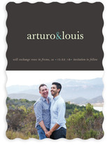 Pop of Color Save the Date Cards