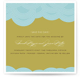 Pearls on a String Save the Date Cards