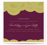 Pearls on a String Save the Date Cards