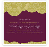 Pearls on a String Save the Date Cards