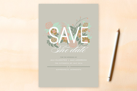 Floriculture Save the Date Cards