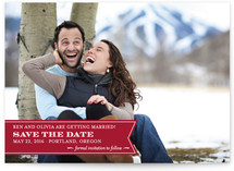 Ribbon Banner Save the Date Cards