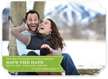 Ribbon Banner Save the Date Cards