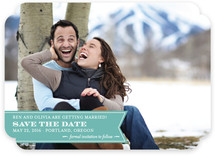 Ribbon Banner Save the Date Cards