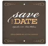Rustic Western Save the Date Cards
