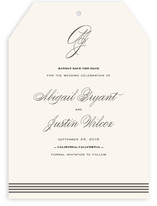 Script Monogram Save the Date Cards
