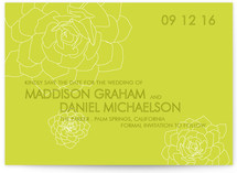 Succulent Save the Date Cards
