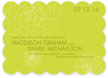 Succulent Save the Date Cards