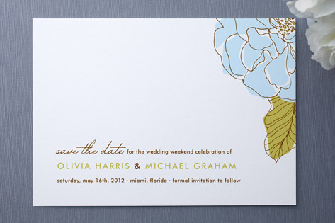 Simple Sophisticate Save the Date Cards