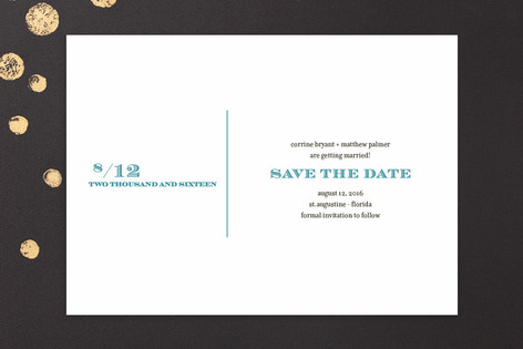 Simple Type Save the Date Cards