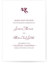 Simple Olive Save the Date Cards