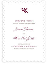 Simple Olive Save the Date Cards