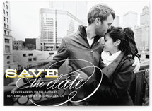 Calligraphy Save the Date Cards