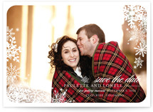 Snowflake Window Save the Date Cards