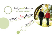 Whimsical Spheres and Dashes Save the Date Cards, by Cheer Up Cherup