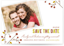 winter berries Save the Date Cards