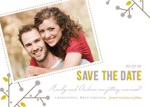 winter berries Save the Date Cards, by Oscar+Emma Design