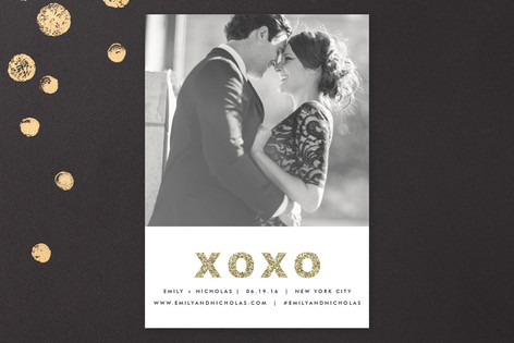 Putting on the Glitz Save the Date Cards