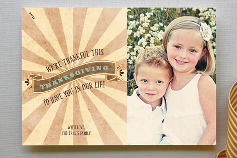 Rustic Thanksgiving Thanksgiving Cards