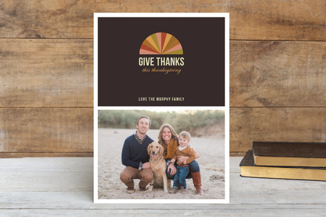 Colorful Geometry Thanksgiving Cards