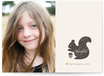 Brocaded Squirrel Thanksgiving Cards