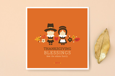 Pilgrim Blessings Thanksgiving Cards