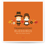 Pilgrim Blessings Thanksgiving Cards