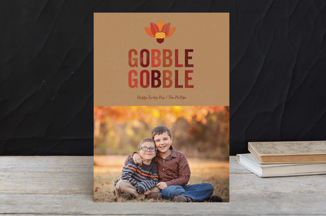 Acorn Turkey Thanksgiving Cards