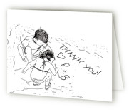 Playing in the Sand Thank You Cards
