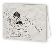 Playing in the Sand Thank You Cards