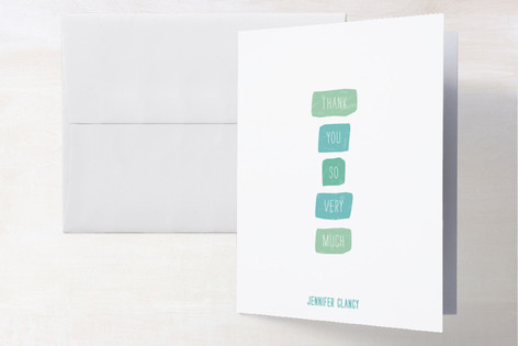 Color Swatches Thank You Cards