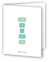 Color Swatches Thank You Cards