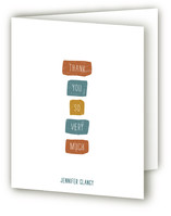 Color Swatches Thank You Cards