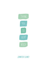 Color Swatches Thank You Cards