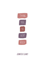 Color Swatches Thank You Cards