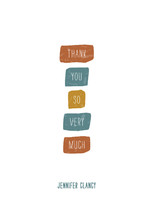 Color Swatches Thank You Cards