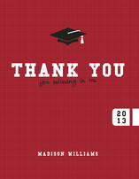 Fancy that Grad Hat Thank You Cards