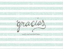 Gracias Stripes Thank You Cards