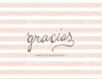 Gracias Stripes Thank You Cards