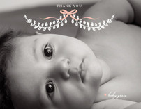 Sweet Laurel Thank You Cards