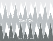 Happy Ikat Thank You Cards