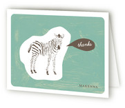 Zebra Cutout Thank You Cards