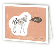 Zebra Cutout Thank You Cards