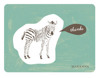 Zebra Cutout Thank You Cards