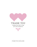 Bottom of Our Hearts Thank You Cards