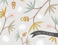 Tropical Thanks Thank You Cards