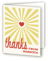 Heart Rays Thank You Cards
