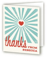 Heart Rays Thank You Cards